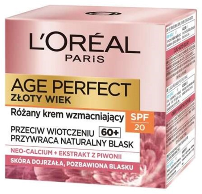 Krem do twarzy z filtrem SPF L'Oreal Paris Age Perfect Złoty Wiek 60+ wzmacniający 50 ml (3600523216604) - obraz 2