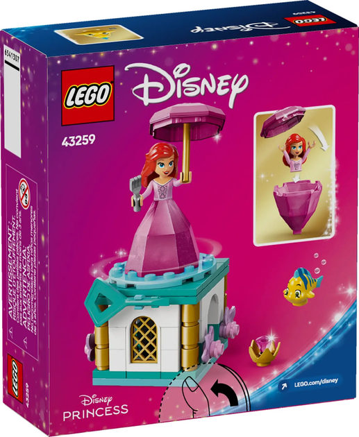 Zestaw klocków LEGO Disney Princess Wirująca Arielka 93 elementy (43259) - obraz 1