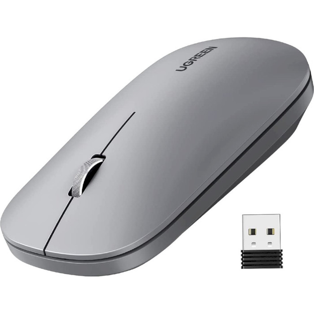 Мышь UGREEN MU001 беспроводная 2.4GHz/4000dpi/3кн/Grey – фото, отзывы ...