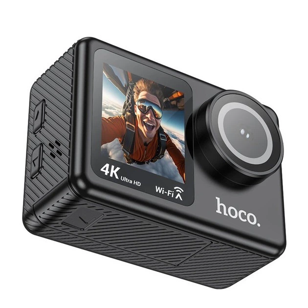 Спортивна камера — екшн Hoco DV101 dual color screen чорна - изображение 3