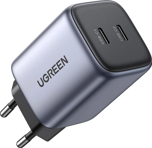 Мережевий зарядний пристрій Ugreen CD294 Nexode 45W Charger Space Gray - зображення 3