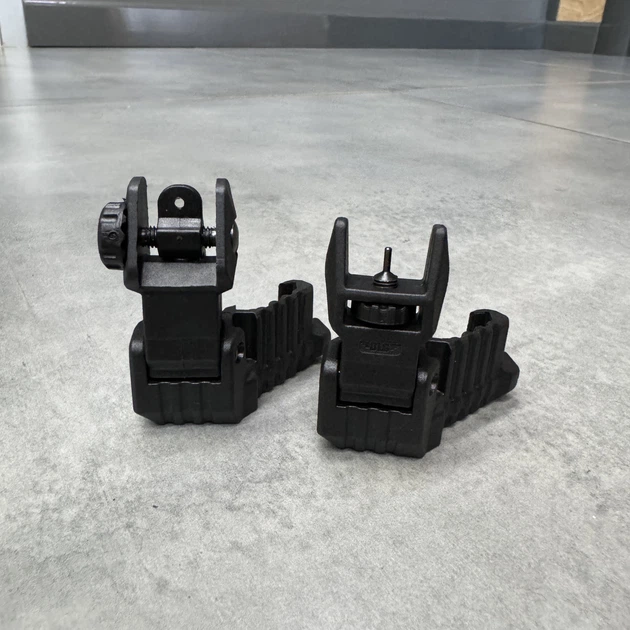Мушка и целик 45°, DLG Tactical DLG-185, высокие, складные, на Picatinny - Фото 5 Мушка и целик 45°, DLG Tactical DLG-185, высокие, складные, на Picatinny - изображение 5