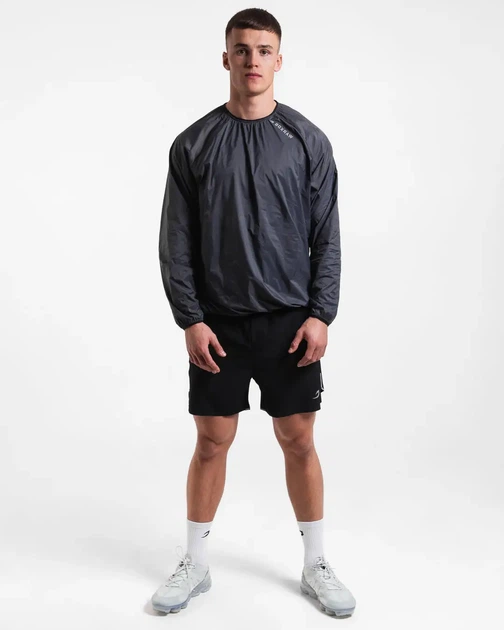Вітровка BOXRAW Genaro Windbreaker Crew XS Темно-сіра - изображение 4