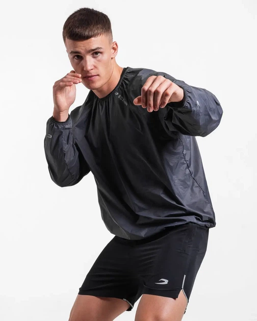 Вітровка BOXRAW Genaro Windbreaker Crew XS Темно-сіра - изображение 6