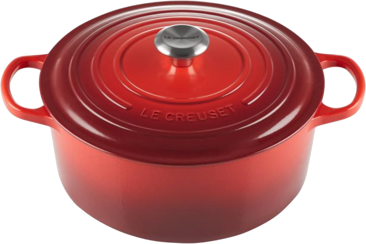 Garnek LeCreuset Signature okrągły wiśniowy 28 cm (0024147260998) - obraz 1