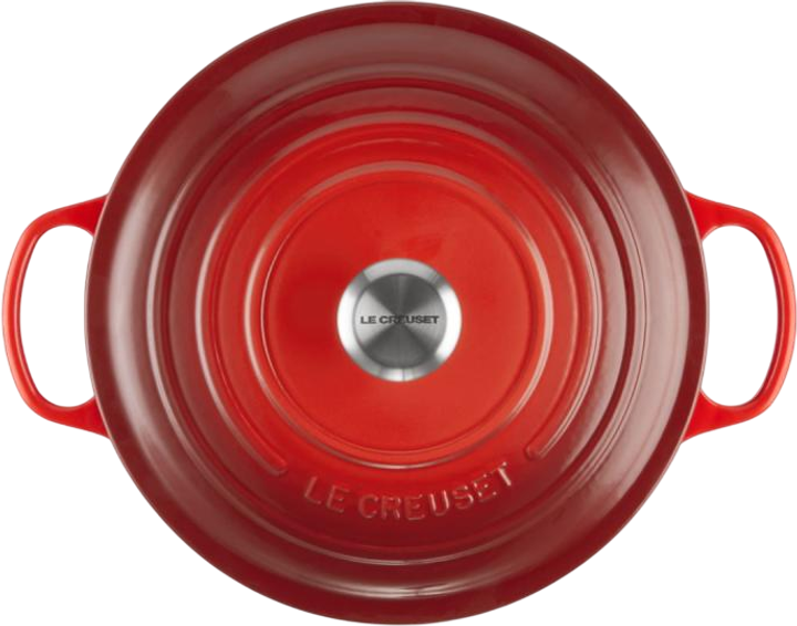 Garnek LeCreuset Signature okrągły wiśniowy 28 cm (0024147260998) - obraz 3