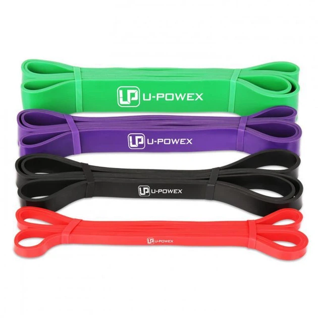 Спортивные резинки (петли) для подтягиваний и тренировок U-Powex Bands 4 шт - Фото 2 Спортивные резинки (петли) для подтягиваний и тренировок U-Powex Bands 4 шт - изображение 2