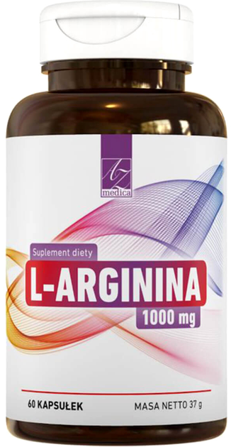 Харчова добавка AZ Medica L-arginina 1000 mg 60 капсул (5903560624318) - зображення 1