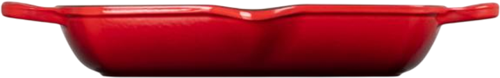 Patelnia grillowa LeCreuset kwadratowa z dwoma uchwytami czarno-czerwona 30 cm (0024147297604) - obraz 4