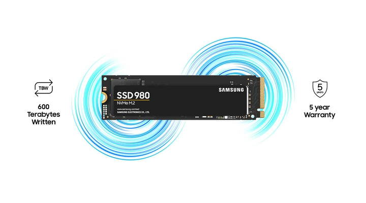 Накопичувач SSD Samsung MZ-V8V500BW M.2 500GB PCIe 3.0 980 - зображення 5