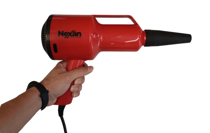 Турбосушка ручна міні - Nexan Premium Mini Handheld Car Dryer (001-GT) - Фото 6 Турбосушка ручна міні - Nexan Premium Mini Handheld Car Dryer (001-GT) - зображення 6