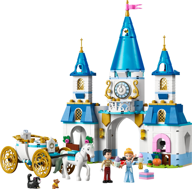 Zestaw klocków LEGO Disney Princess Zamek Kopciuszka i kareta 596 elementów (43275) - obraz 2