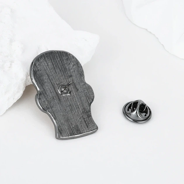 Значок (пин) BROCHE брошь бижутерия Медицина ЛОР-Анатомия бежевый BRGV114633 - изображение 3