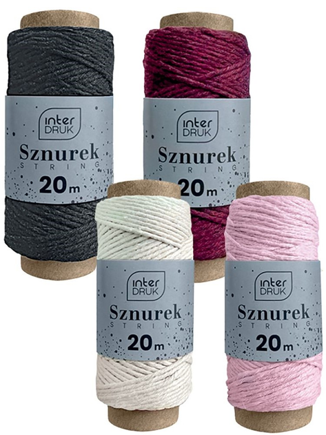 Zestaw sznurek na spulce Interdruk Satin Gold 20 m 12 szt (5902277345653) - obraz 7