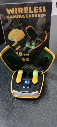 Bluetooth навушники з ножичними дверима TWS X16 Pro ігрові навушники з низькою затримкою/ чорні - зображення 7