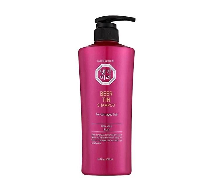 Восстанавливающий шампунь на основе пивных дрожжей Daeng Gi Meo Ri Beer Tin Shampoo 500 мл - Фото 1 Восстанавливающий шампунь на основе пивных дрожжей Daeng Gi Meo Ri Beer Tin Shampoo 500 мл - изображение 1