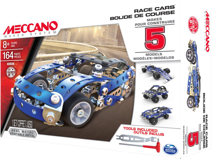 Klocki Meccano Samochód sportowy 164 elementy (0778988234624) - obraz 2