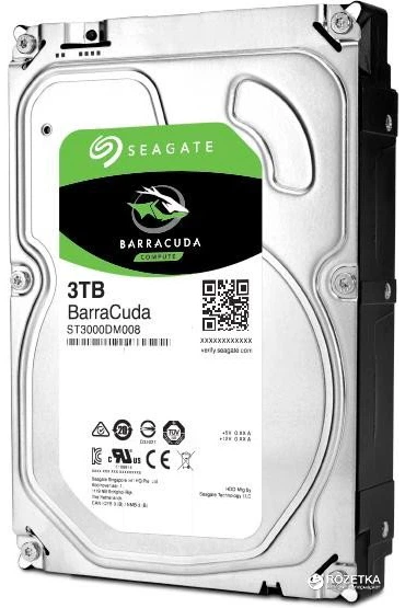 Seagate Barracuda 3TB HDD ST3000DM008（16 Жесткий диск Seagate BarraCuda HDD 3TB 7200rpm 64MB ST3000DM008