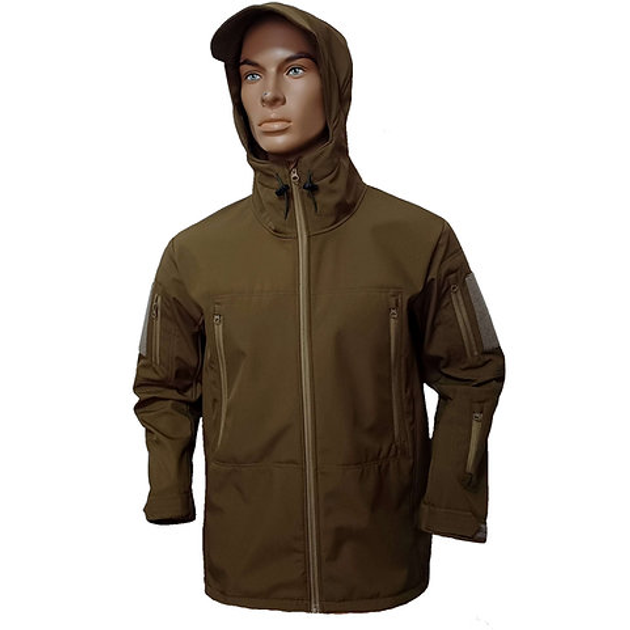 Куртка військова тактична SoftShell FS Uniform 58 coyote - зображення 1