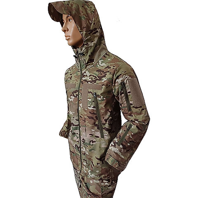 Костюм військовий тактичний вітровологозахисний Shturm FS Uniform 46 multicam - зображення 4