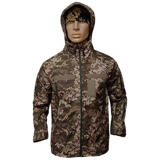 Куртка військова тактична SoftShell FS Uniform 46 піксель MM14 - зображення 1