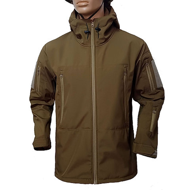 Куртка військова тактична SoftShell FS Uniform 54 coyote - изображение 2