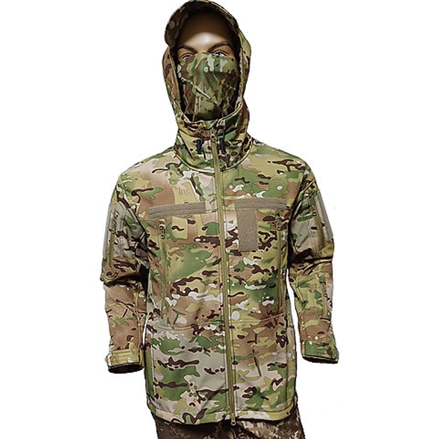 Куртка тактична військова SoftShell FS Uniform 46 multicam - зображення 2