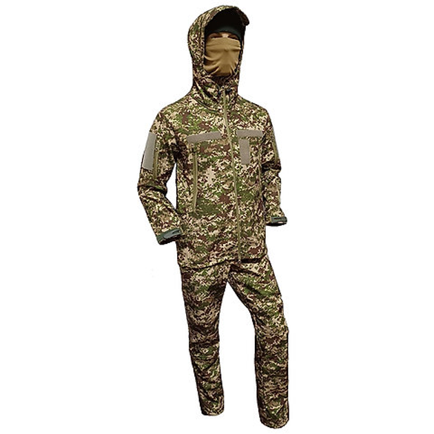 Костюм військовий тактичний SoftShell FS Uniform 54 Хижак - изображение 2