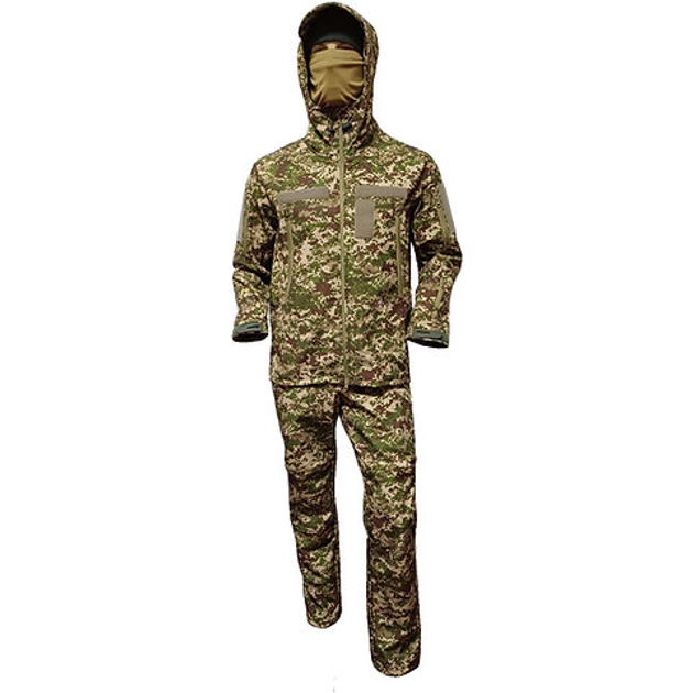 Костюм військовий тактичний SoftShell FS Uniform 52 Хижак - зображення 1