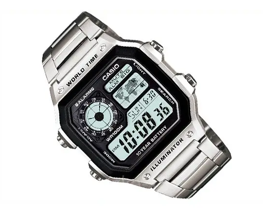Мужские наручные часы Casio AE-1200WHD-1AVEF. - изображение 3