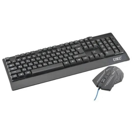 Клавіатура+мишка UKC з LED підсвічуванням від USB M-710, клавіатура ігрова з підсвічуванням та мишкою(ws13218)(WB) - изображение 4