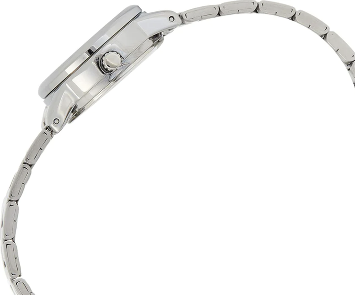 Женские часы Casio модель LTP-V002D-2B3 представлены в синем цвете с элементами из серебристого металла. - изображение 2