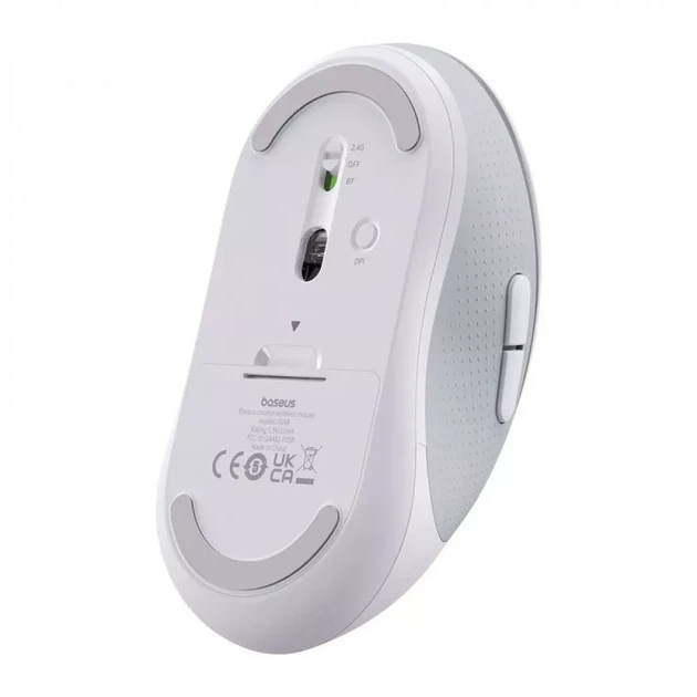 Беспроводная Мышь Baseus F02 Ergonomic Wireless Mouse (without Battery) white - Фото 3 Беспроводная Мышь Baseus F02 Ergonomic Wireless Mouse (without Battery) white - изображение 3