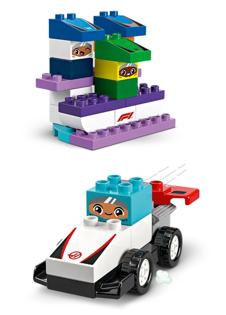Конструктор LEGO DUPLO Боліди та гонщики F1 70 елементів (10445) - зображення 4