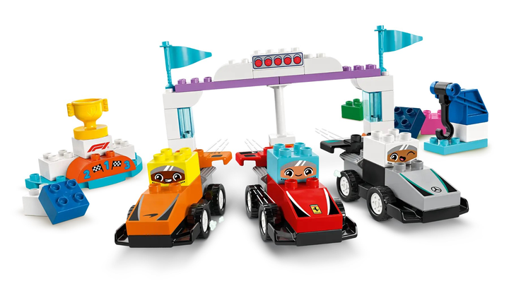 Конструктор LEGO DUPLO Боліди та гонщики F1 70 елементів (10445) - зображення 5
