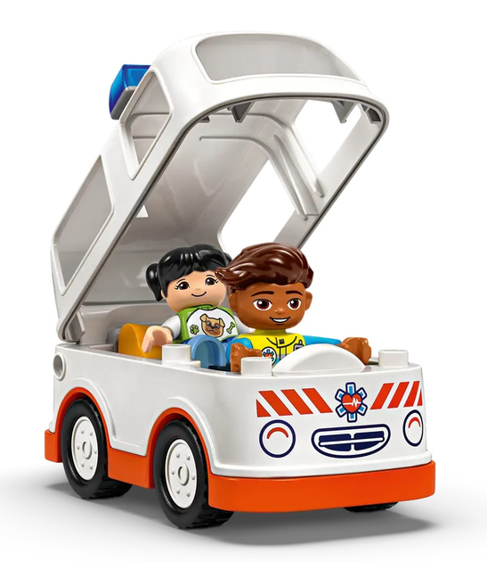 Конструктор LEGO DUPLO Швидка допомога з водієм 19 елементів (10447) - зображення 4