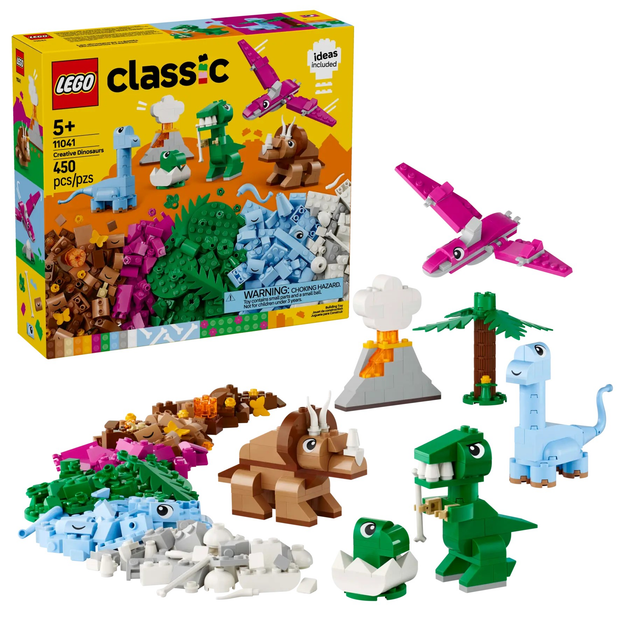 Zestaw klocków LEGO Classic Kreatywne dinozaury 450 elementów (11041) - obraz 2