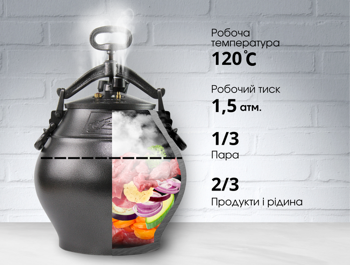 Афганский казан-скороварка 80 л черный Rashko Baba (SSB-80) - изображение 6