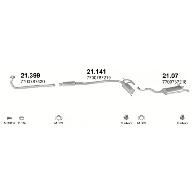 Труба коллекторная Polmostrow (21.399) - (Renault R19 1.4 SDN HB 88-92) (851399) - Фото 2 Труба коллекторная Polmostrow (21.399) - (Renault R19 1.4 SDN HB 88-92) (851399) - изображение 2