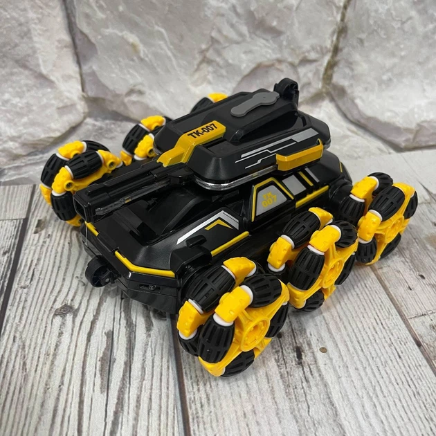 Танк игрушка на радиоуправлении аккумуляторный TK-007 трехосный