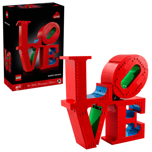 Zestaw klocków LEGO Art Robert Indiana LOVE 791 element (31214) - obraz 2