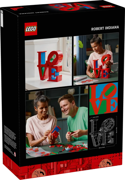 Zestaw klocków LEGO Art Robert Indiana LOVE 791 element (31214) - obraz 1