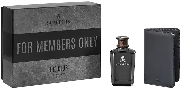 Zestaw męski Scalpers The Club Woda perfumowana 125 ml + Portfel (8434853003130) - obraz 1