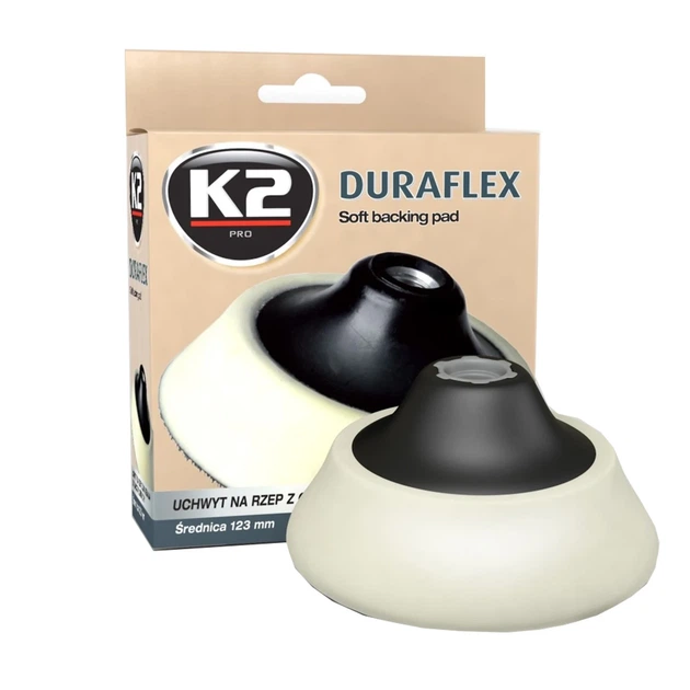 Держатель на липучке для полировальных кругов K2 DURAFLEX 123 mm L600 - Фото 5 Держатель на липучке для полировальных кругов K2 DURAFLEX 123 mm L600 - изображение 5