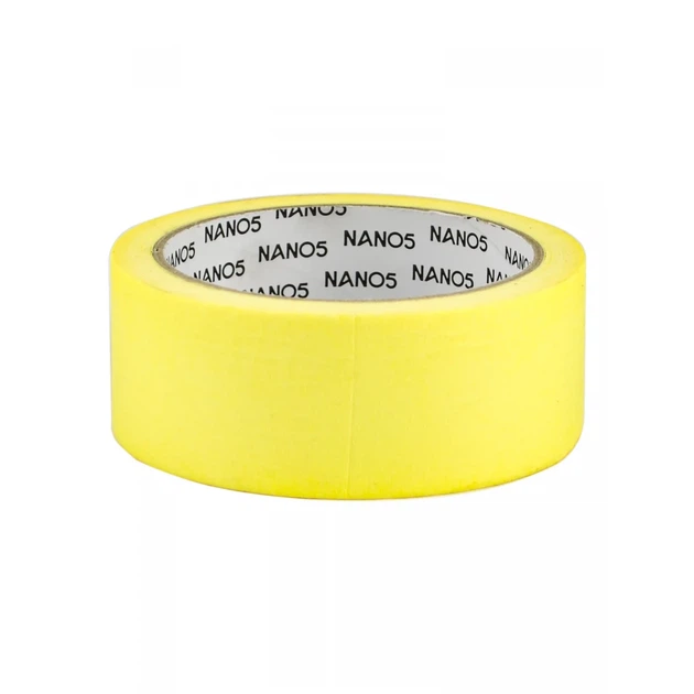 Лента клейкая малярная NANO5 "Премиум" желтая 38 мм/20 м/140 мкм (N50008) - изображение 2
