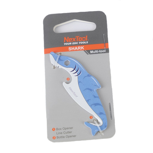 Міні-Мультитул NexTool EDC box cutter Shark KT5521Blue - изображение 4
