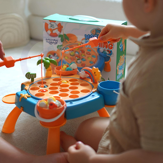 Набор детская Магнитная рыбалка, Музыкальная детская рыбалка с ...