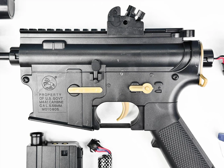 Детский игрушечный автомат на орбизах Орбиган M416 Black стреляет гидрогелевыми пулями Гель бластер аккумуляторный + 2000 орбизов - изображение 5