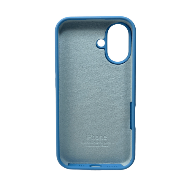 Защитный чехол-накладка Silicone Full Case AA Open Cam для Apple iPhone 16 Cornflower (FullOpeAAi16-49) - изображение 2