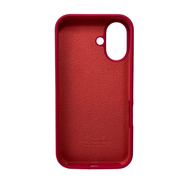 Защитный чехол-накладка Silicone Full Case AA Open Cam для Apple iPhone 16 Maroon (FullOpeAAi16-35) - изображение 2